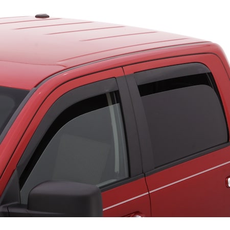 16-18 TITAN XD CREW CAB PICKUP VENTVISOR LOW PRO 4PC SMOKE